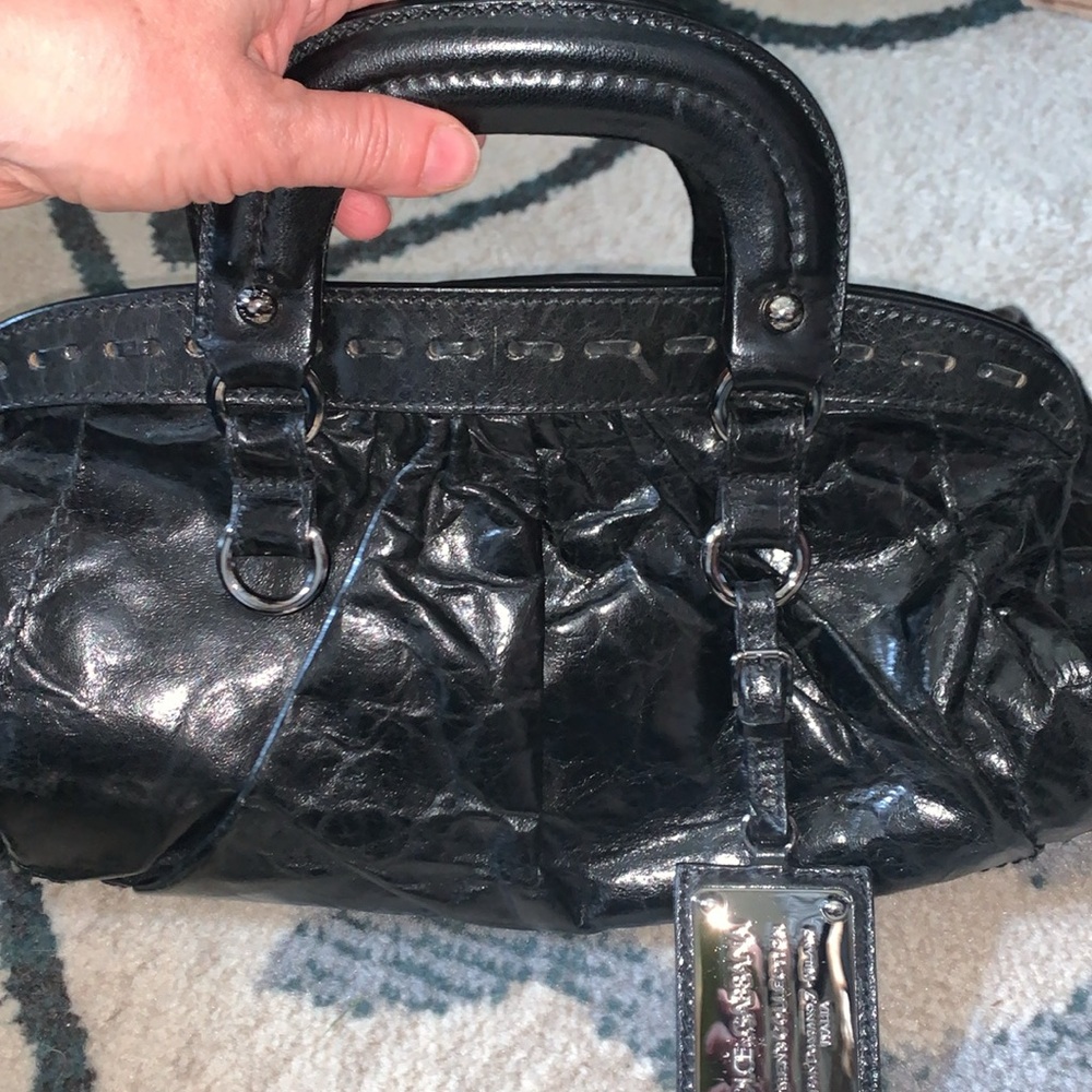 Dolce & Gabbana Black leather and Leopard Print Handbag with charm Authentic VGC - Picture 14 of 17